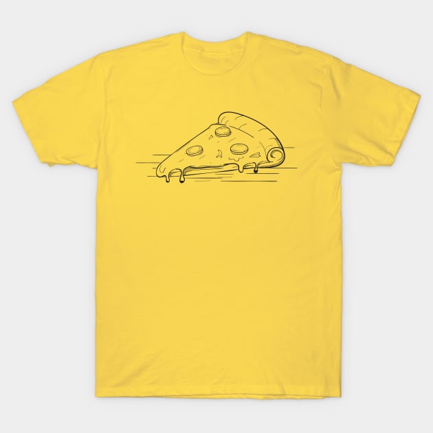 Pizza ink sketch simple T-Shirt by InkyArt